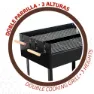 Aktive Kullgrill 100.5x40x88.5 Cm unisex, Black, One Size