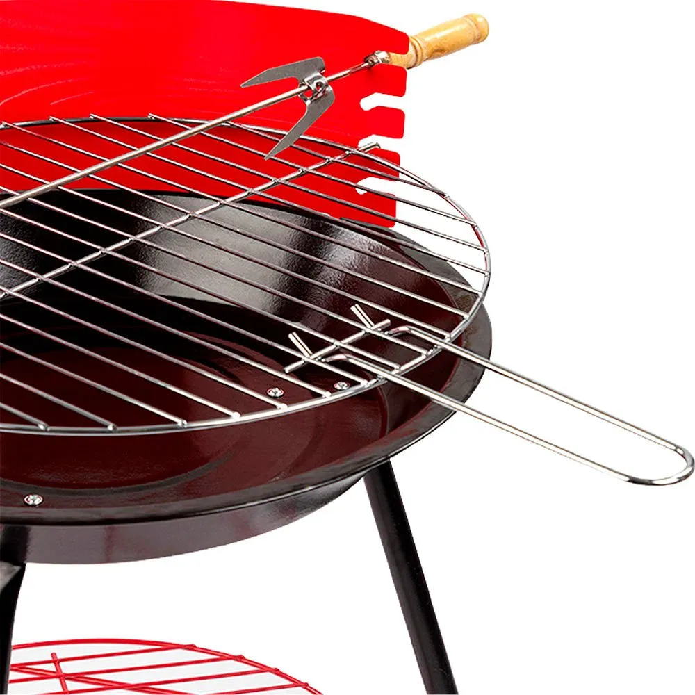 Aktive Kullgrill 36 Cm unisex, Red / black, One Size