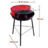 Aktive Kullgrill 42 Cm, Black / red, One Size
