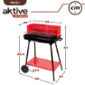 Aktive Kullgrill 66x44x85 Cm unisex, Black, One Size