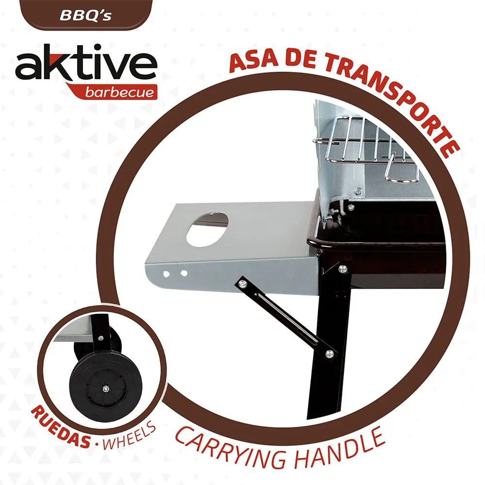 Aktive Kullgrill 90x32x85 Cm unisex, Black, One Size