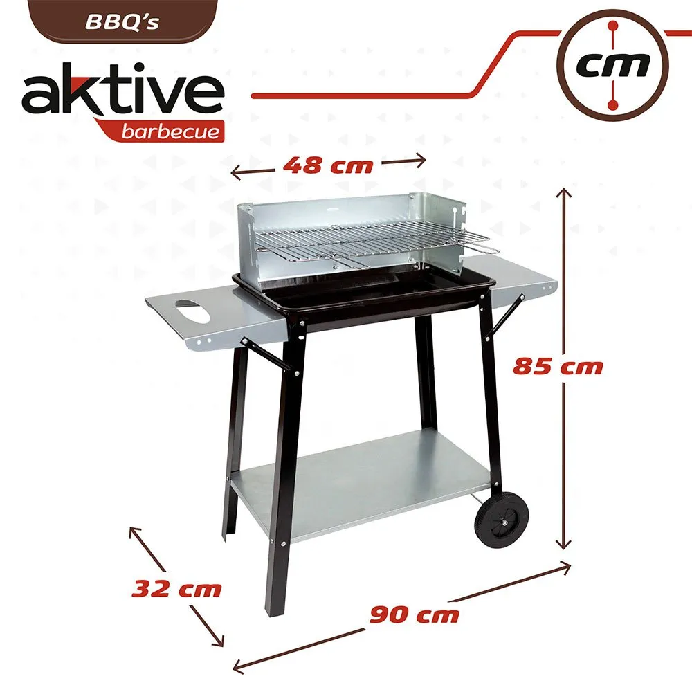 Aktive Kullgrill 90x32x85 Cm unisex, Black, One Size