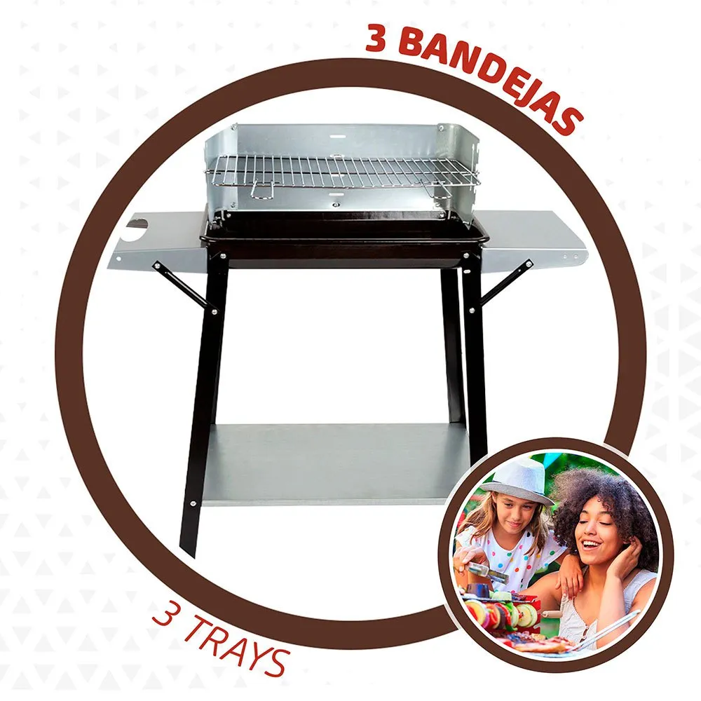 Aktive Kullgrill 90x32x85 Cm unisex, Black, One Size