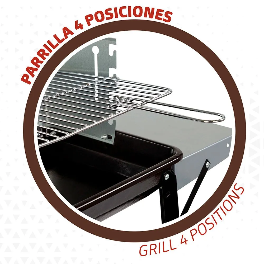 Aktive Kullgrill 90x32x85 Cm unisex, Black, One Size