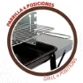 Aktive Kullgrill 90x32x85 Cm unisex, Black, One Size