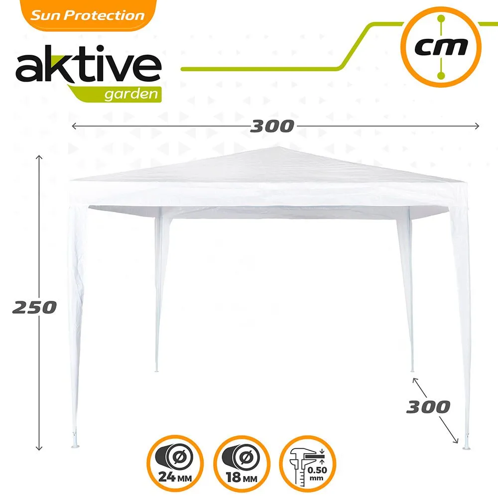 Aktive Kvadratisk Hagepaviljong I Plast 300x300x250 Cm unisex, White, One Size Aktive Kvadratisk Hagepaviljong I Plast 300x300x250 Cm unisex, White, One Size