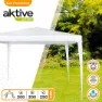 Aktive Kvadratisk Hagepaviljong I Plast 300x300x250 Cm unisex, White, One Size