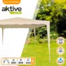 Aktive Kvadratisk Lysthus 300x300x240 Cm unisex, Beige, One Size