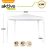 Aktive Kvadratisk Lysthus I Plast 300x300x250 Cm Refurbished unisex, White, One Size