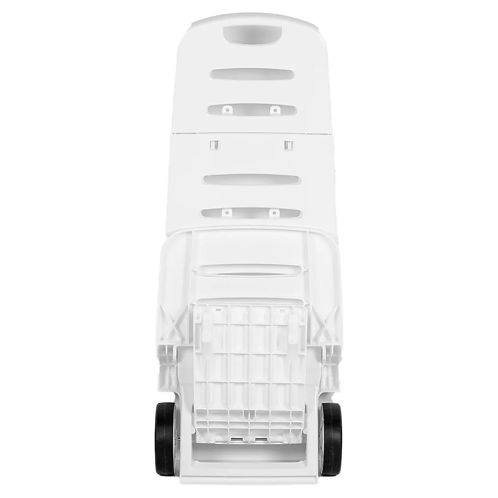 Aktive Lavekloss Sammenleggbar Stol I Aluminium Med Hjul unisex, White / grey, 101 x 41 x 42cm