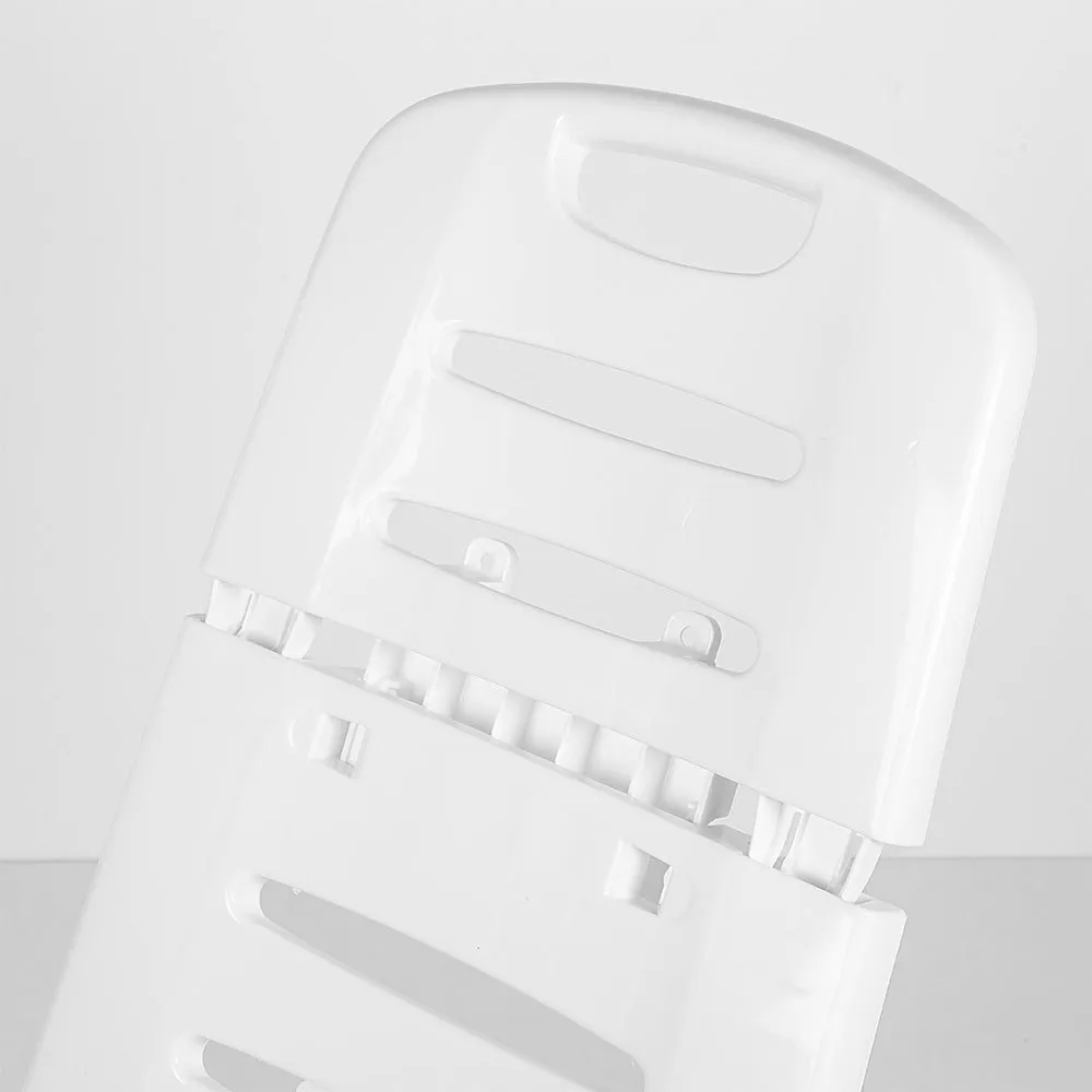 Aktive Lavekloss Sammenleggbar Stol I Aluminium Med Hjul unisex, White / grey, 101 x 41 x 42cm