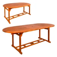Aktive Ovalt Uttrekkbart Spisebord I Akasietre 150- 200x90x74 Cm unisex Aktive Ovalt Uttrekkbart Spisebord I Akasietre 150- 200x90x74 Cm unisex