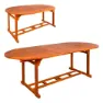 Aktive Ovalt Uttrekkbart Spisebord I Akasietre 150- 200x90x74 Cm unisex, Wooden, One Size