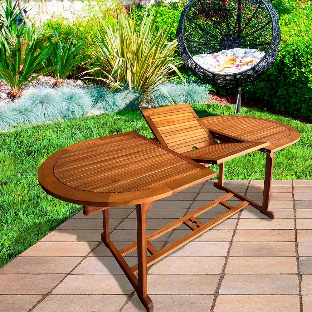Aktive Ovalt Uttrekkbart Spisebord I Akasietre 150- 200x90x74 Cm unisex, Wooden, One Size Aktive Ovalt Uttrekkbart Spisebord I Akasietre 150- 200x90x74 Cm unisex, Wooden, One Size