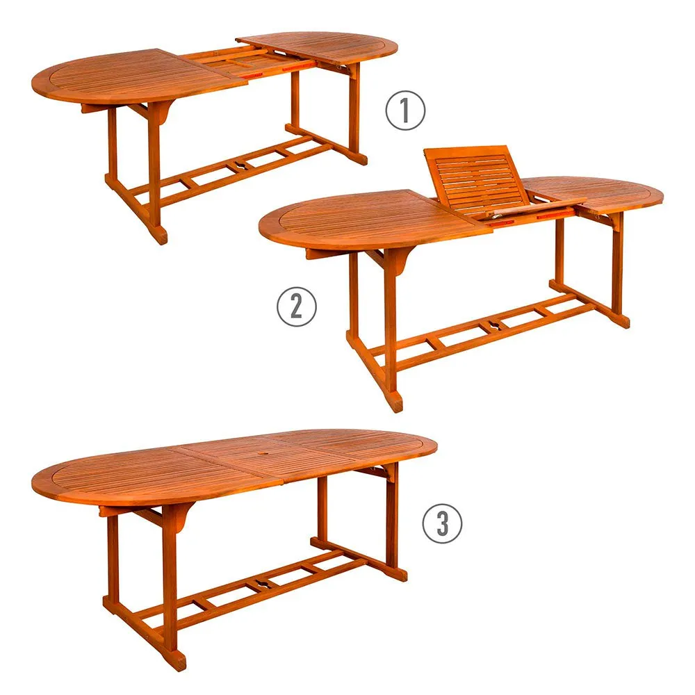 Aktive Ovalt Uttrekkbart Spisebord I Akasietre 150- 200x90x74 Cm unisex, Wooden, One Size Aktive Ovalt Uttrekkbart Spisebord I Akasietre 150- 200x90x74 Cm unisex, Wooden, One Size
