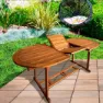 Aktive Ovalt Uttrekkbart Spisebord I Akasietre 150- 200x90x74 Cm unisex, Wooden, One Size