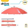 Aktive Paraply D220 Uv50 Refurbished unisex, Coral, One Size