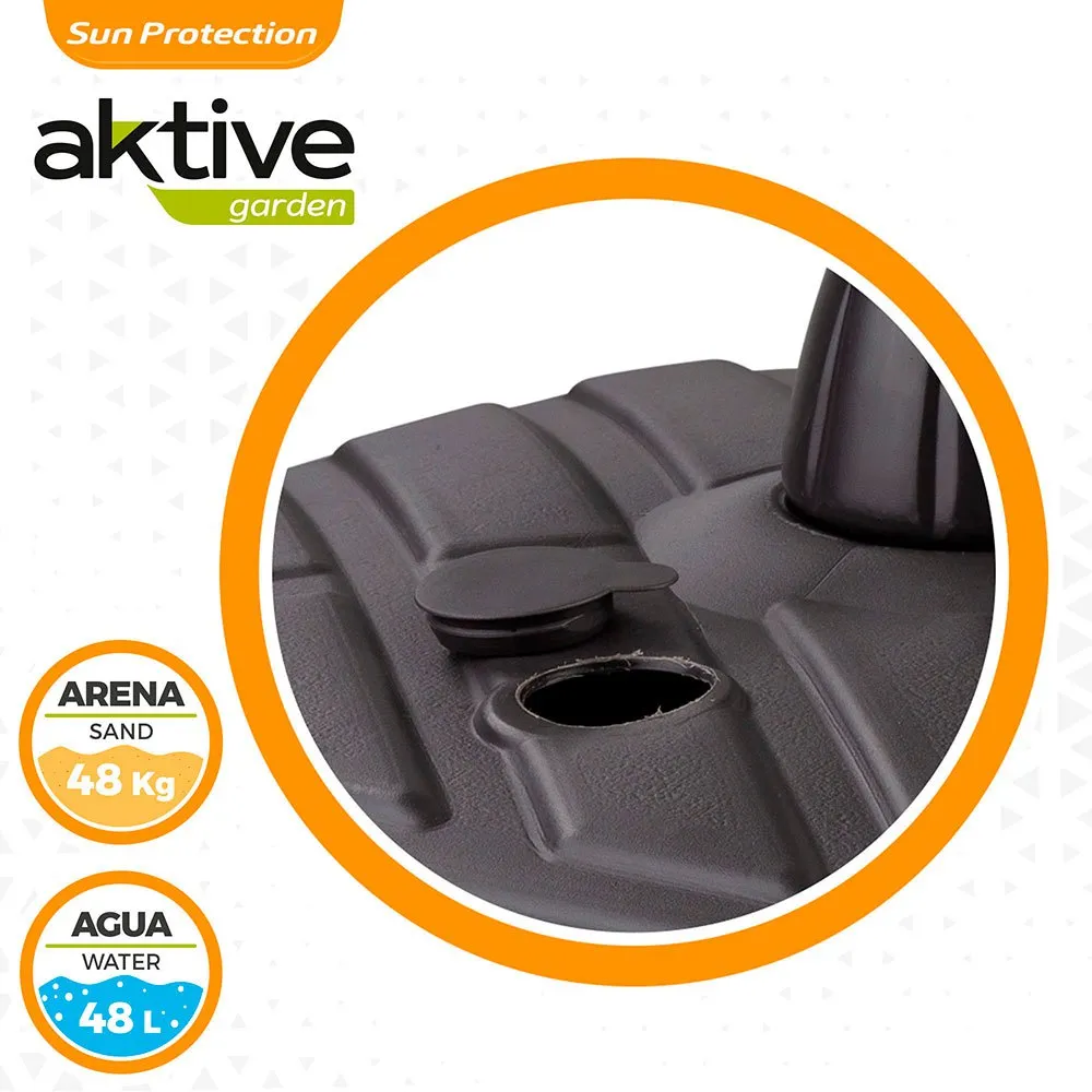 Aktive -parasolbase 42kg 57x56x40 Cm unisex, Black, One Size