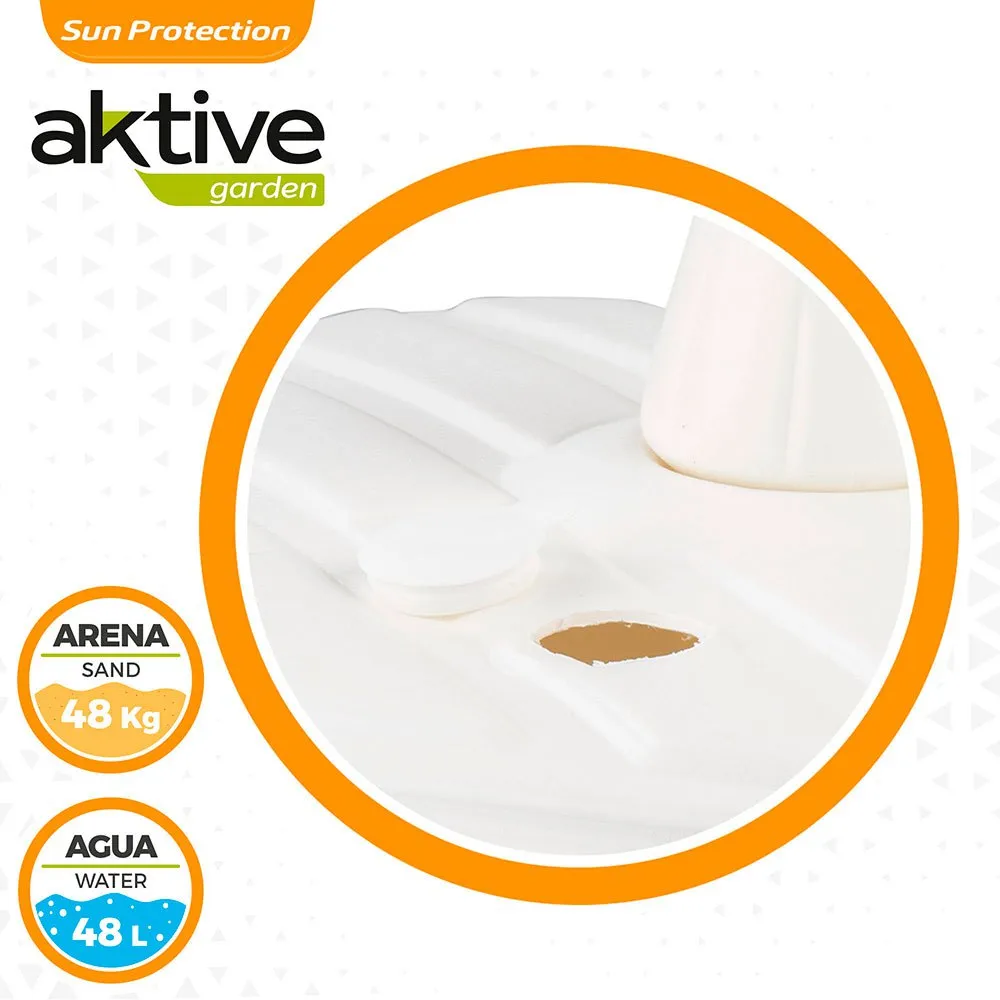 Aktive -parasolfot 48kg 56x56x40 Cm unisex, White, One Size