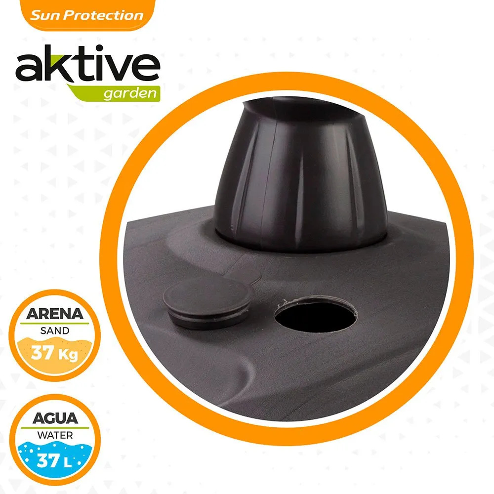 Aktive Parasolfot I Polyresin 52x52x39 Cm unisex, Black, One Size