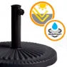 Aktive Parasoll Med Rund Base I Polyresin 38-48 Mm unisex, Black, 49 x 33cm