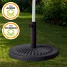Aktive Parasoll Med Rund Base I Polyresin 38-48 Mm unisex, Black, 49 x 33cm