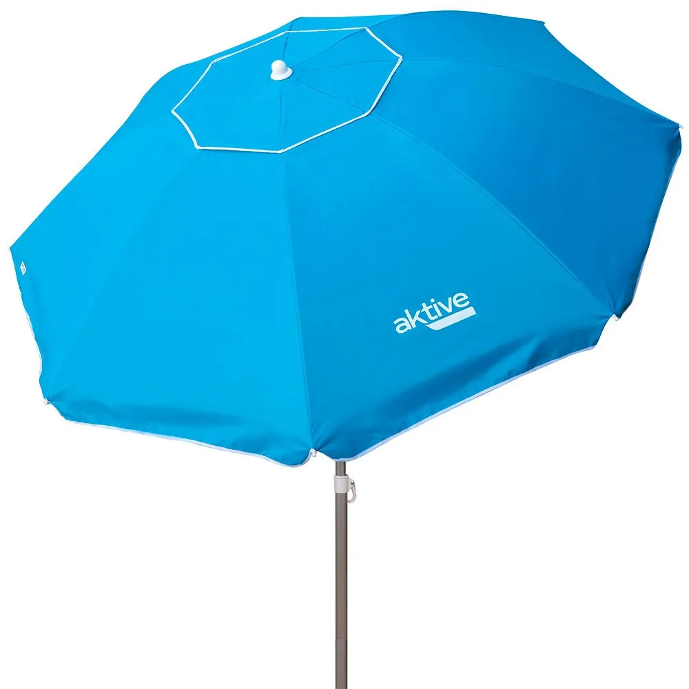 Aktive Parasoll Uv50-beskyttelse 200 Cm unisex, Blue, One Size