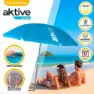 Aktive Parasoll Uv50-beskyttelse 200 Cm unisex, Blue, One Size