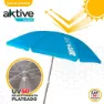 Aktive Parasoll Uv50-beskyttelse 200 Cm unisex, Blue, One Size