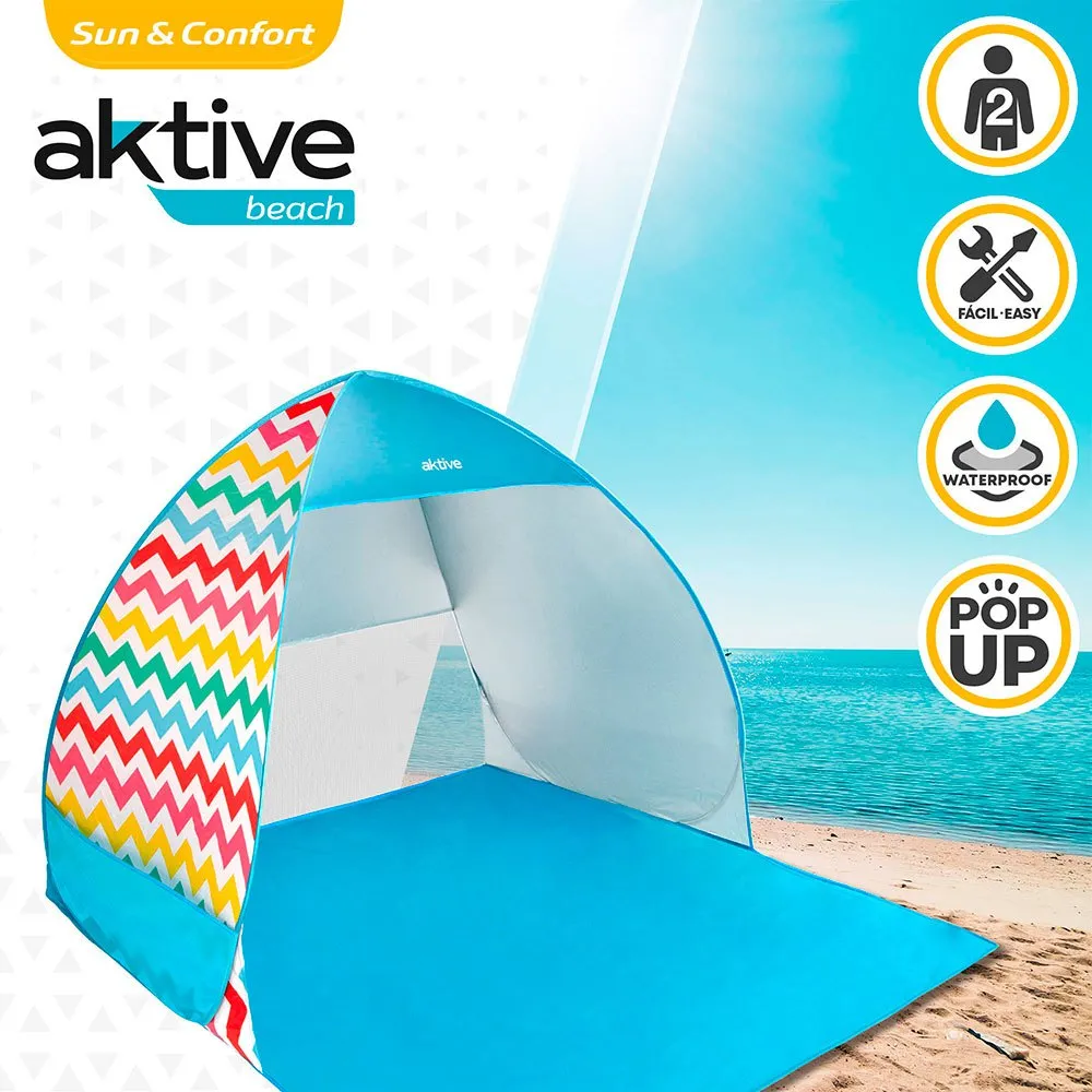 Aktive Pop-up Uv50-beskyttelse 140x160x110 Cm unisex, Multicolour, 2 Steder Aktive Pop-up Uv50-beskyttelse 140x160x110 Cm unisex, Multicolour, 2 Steder