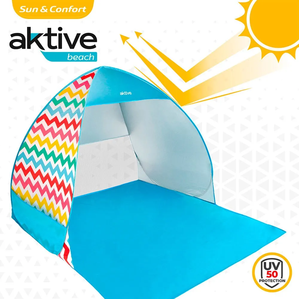 Aktive Pop-up Uv50-beskyttelse 140x160x110 Cm unisex, Multicolour, 2 Steder Aktive Pop-up Uv50-beskyttelse 140x160x110 Cm unisex, Multicolour, 2 Steder