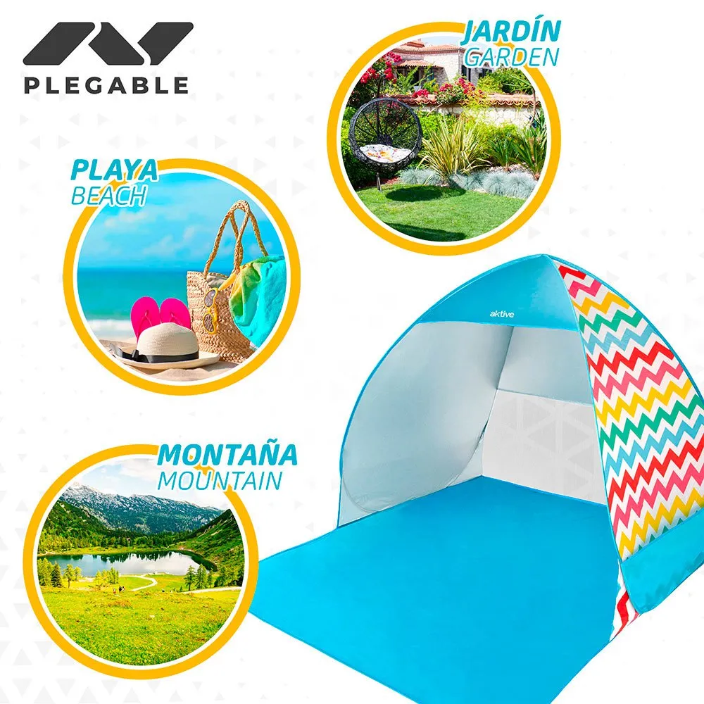 Aktive Pop-up Uv50-beskyttelse 140x160x110 Cm unisex, Multicolour, 2 Steder Aktive Pop-up Uv50-beskyttelse 140x160x110 Cm unisex, Multicolour, 2 Steder