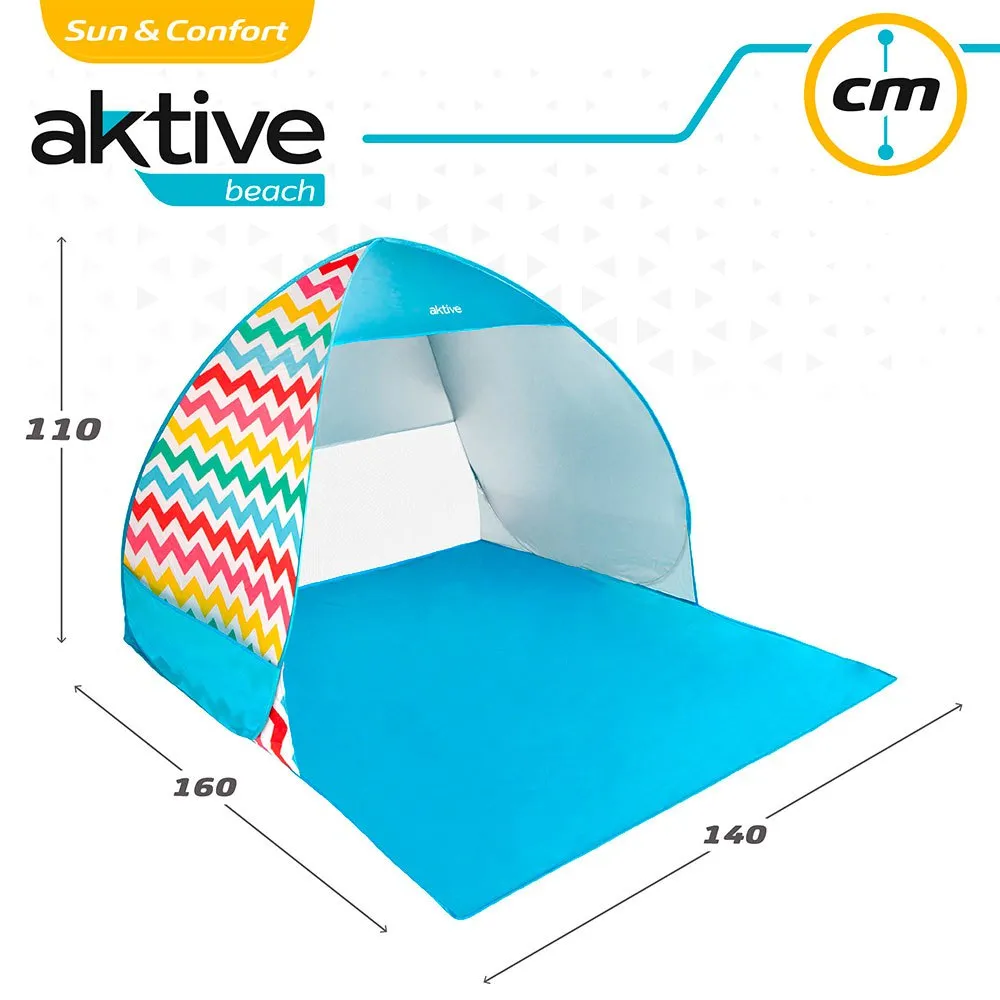 Aktive Pop-up Uv50-beskyttelse 140x160x110 Cm unisex, Multicolour, 2 Steder Aktive Pop-up Uv50-beskyttelse 140x160x110 Cm unisex, Multicolour, 2 Steder