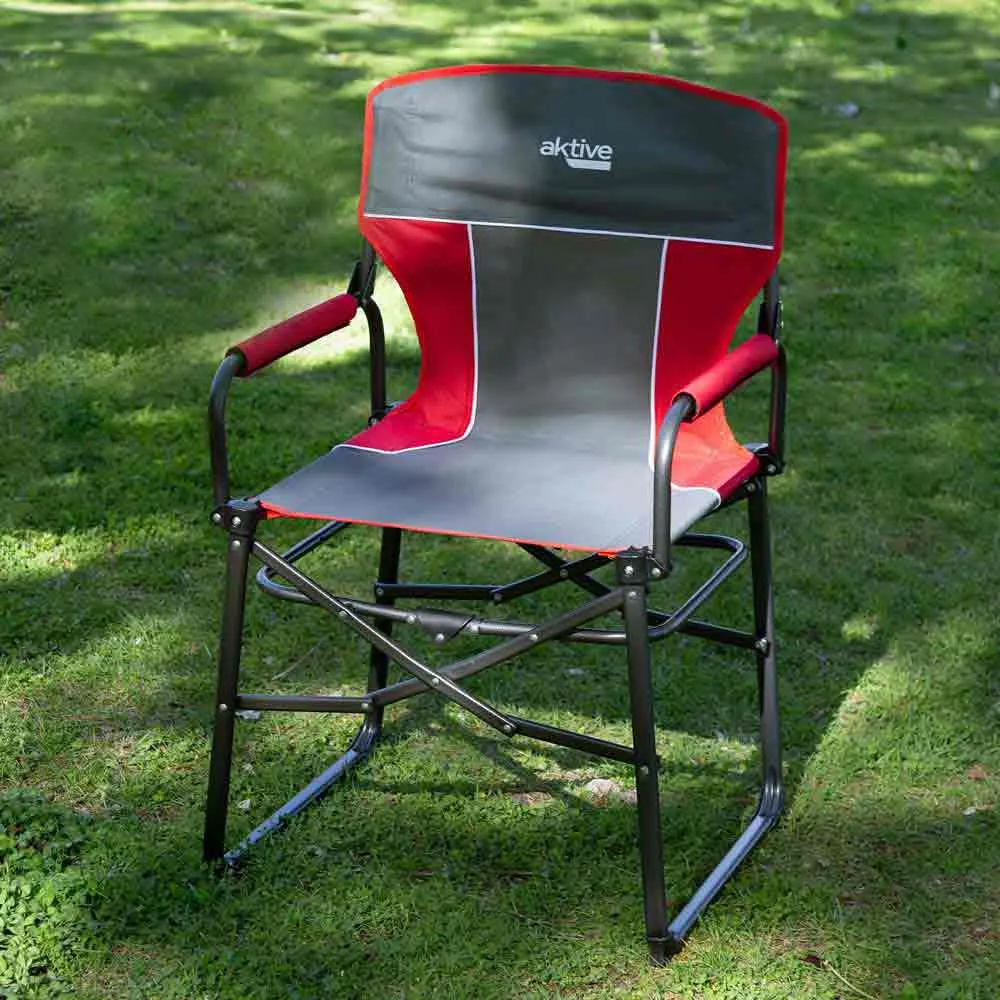 Aktive Regissørstol 57x49x92 Cm unisex, Grey / red, One Size