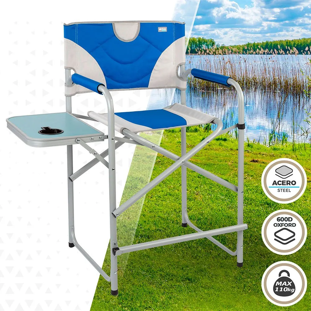 Aktive Regissørstol Xl unisex, Blue / white, 60 x 57 x 103cm Aktive Regissørstol Xl unisex, Blue / white, 60 x 57 x 103cm