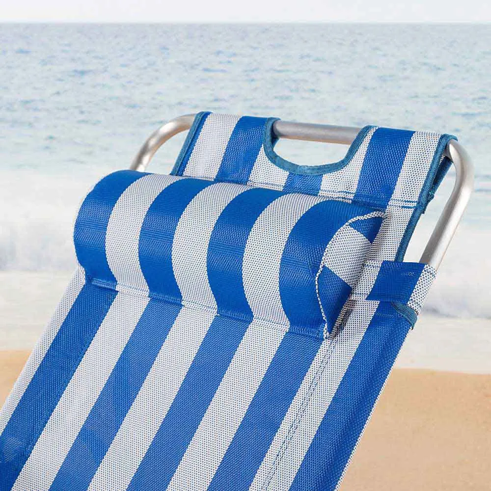 Aktive Regulerbar Solseng Med Pute Refurbished, Blue / white, 153 x 60 x 83cm