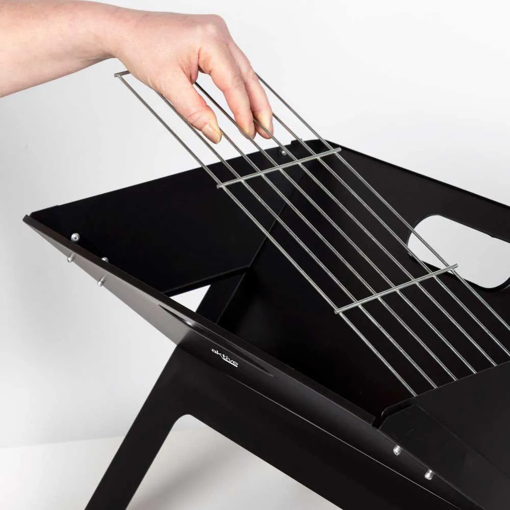 Aktive Rektangulær Bærbar Sammenleggbar Grill unisex, Black, 45 x 30cm Aktive Rektangulær Bærbar Sammenleggbar Grill unisex, Black, 45 x 30cm