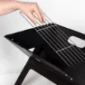 Aktive Rektangulær Bærbar Sammenleggbar Grill unisex, Black, 45 x 30cm