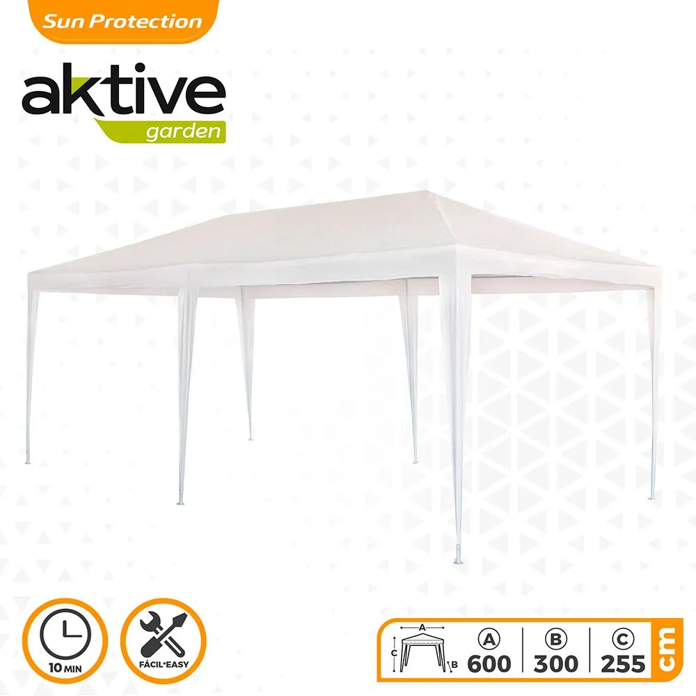 Aktive Rektangulær Paviljong I Plast 300x600x255 Cm Refurbished unisex, White, One Size Aktive Rektangulær Paviljong I Plast 300x600x255 Cm Refurbished unisex, White, One Size