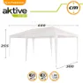 Aktive Rektangulær Paviljong I Plast 300x600x255 Cm Refurbished unisex, White, One Size