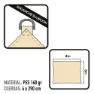Aktive Rektangulær Solseil 300x400 Cm unisex, Beige, One Size
