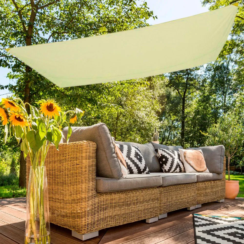 Aktive Rektangulær Solseil Med Uv50-beskyttelse 200x300 Cm unisex, Beige, One Size