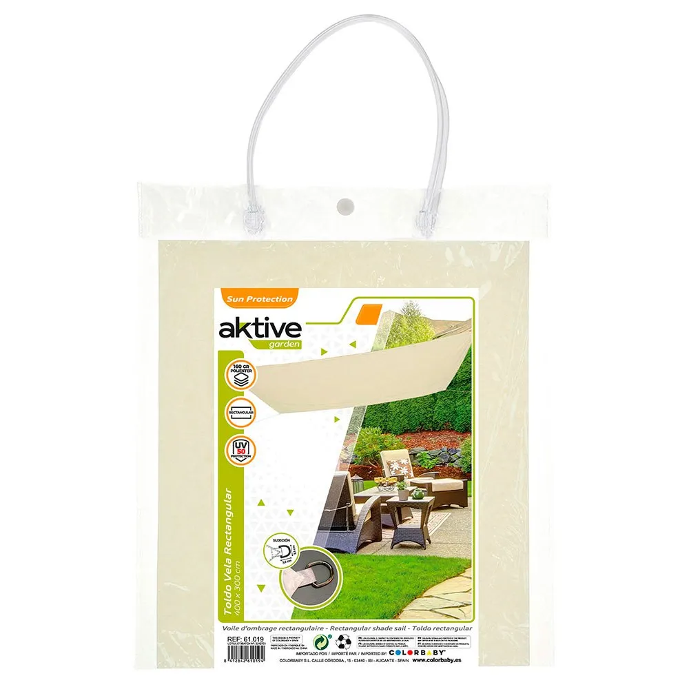 Aktive Rektangulær Solseil Med Uv50-beskyttelse 300x400 Cm unisex Aktive Rektangulær Solseil Med Uv50-beskyttelse 300x400 Cm unisex