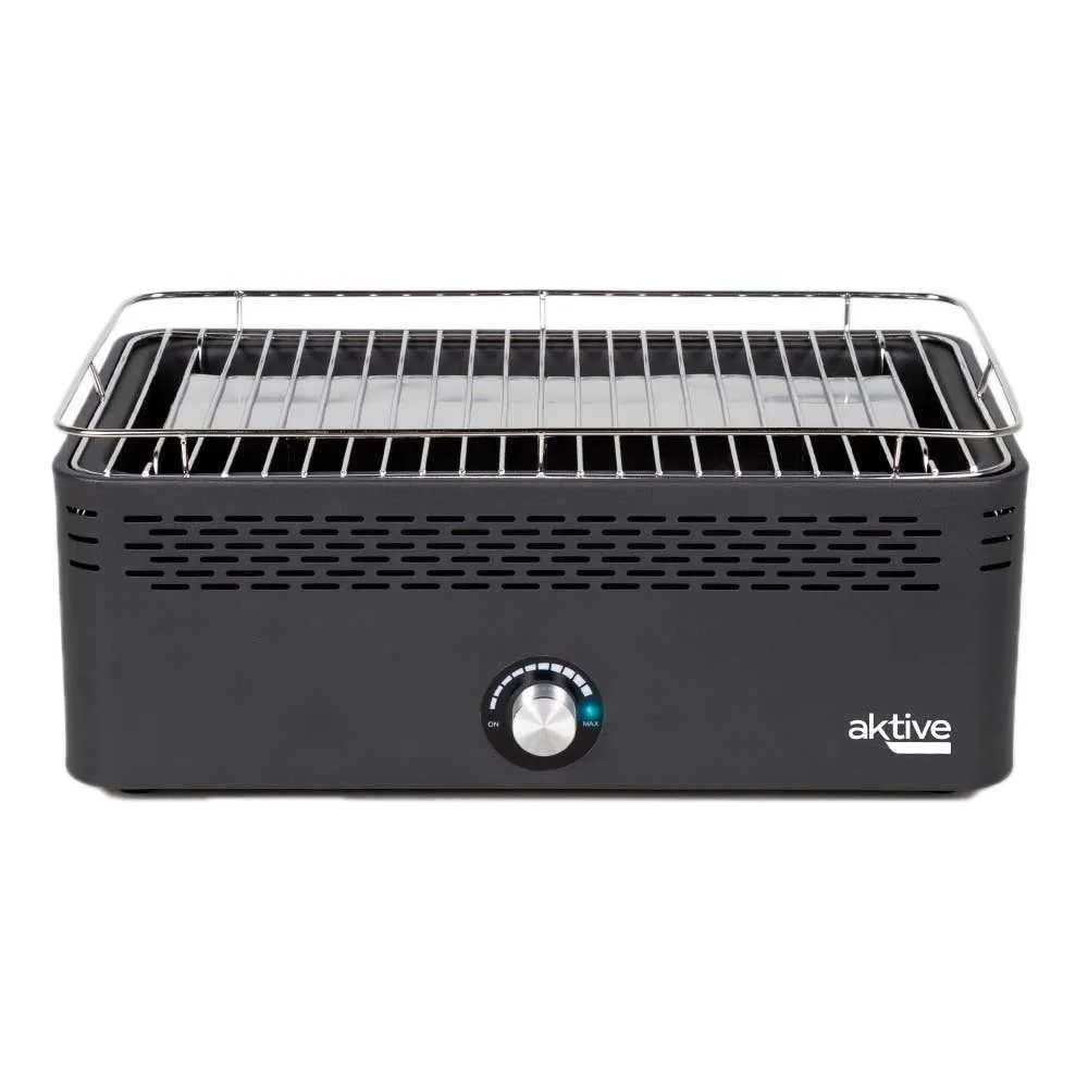 Aktive Røykfri Rektangulær Grill, Black, 42 x 23cm Aktive Røykfri Rektangulær Grill, Black, 42 x 23cm
