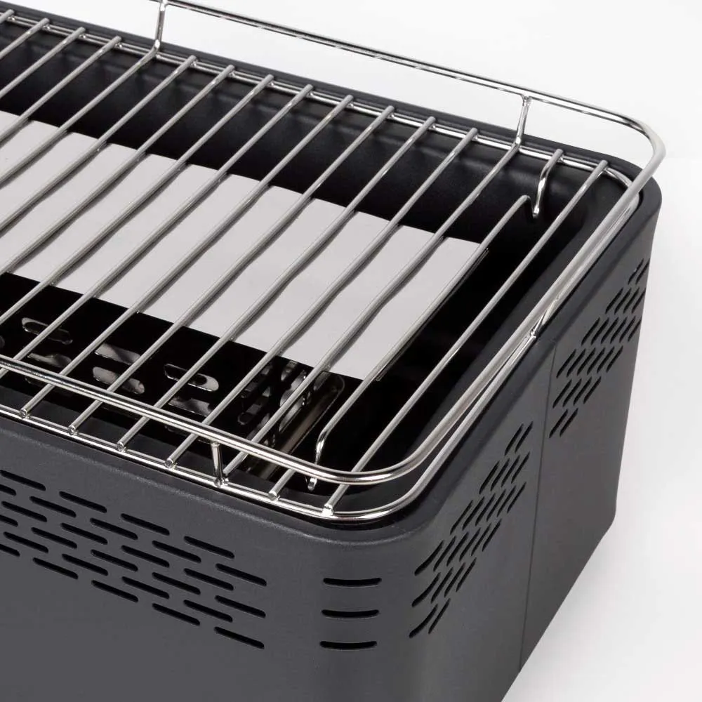 Aktive Røykfri Rektangulær Grill, Black, 42 x 23cm Aktive Røykfri Rektangulær Grill, Black, 42 x 23cm