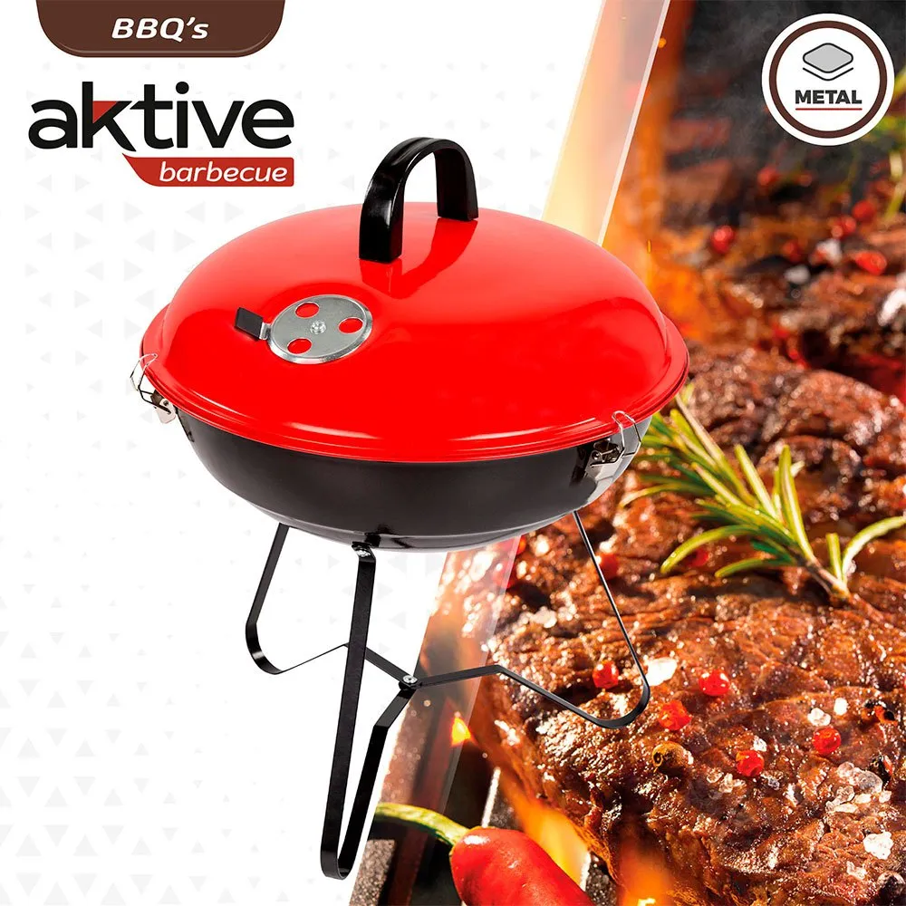 Aktive Rund Kullgrill 36 Cm unisex, Black, One Size