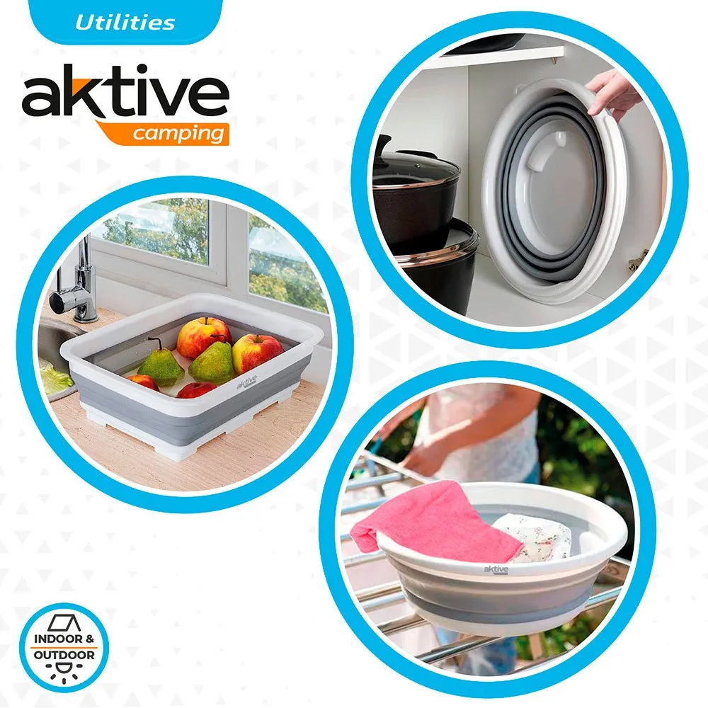 Aktive Sammenleggbar Campingsett, Grey, One Size