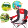 Aktive Sammenleggbar Campingstol 60x58.5x98 Cm unisex, Red / black, One Size