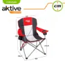 Aktive Sammenleggbar Campingstol 60x58.5x98 Cm unisex, Red / black, One Size