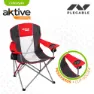Aktive Sammenleggbar Campingstol 60x58.5x98 Cm unisex, Red / black, One Size